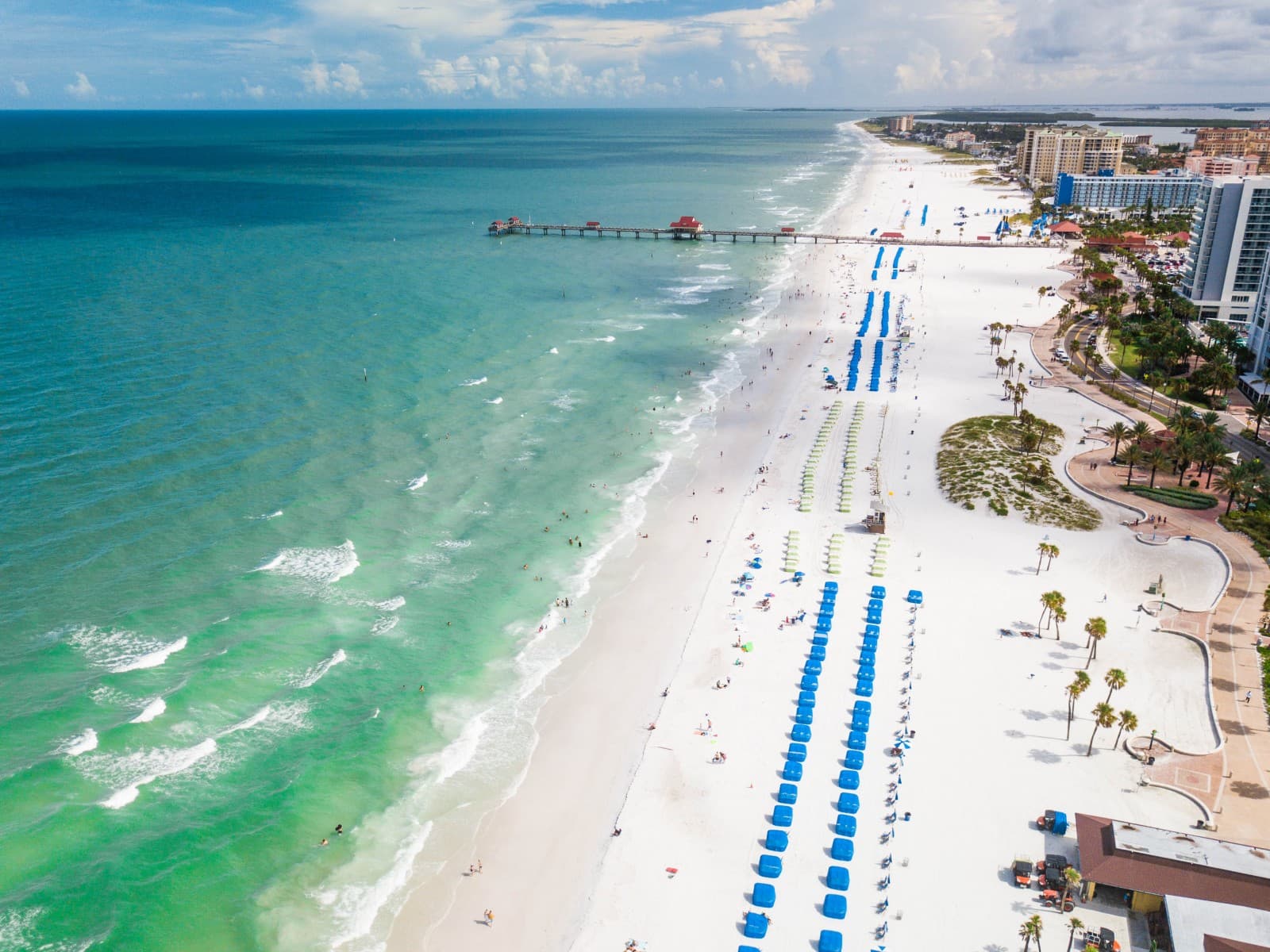 Clearwater Beach on the Gulf coast, west of Tampa