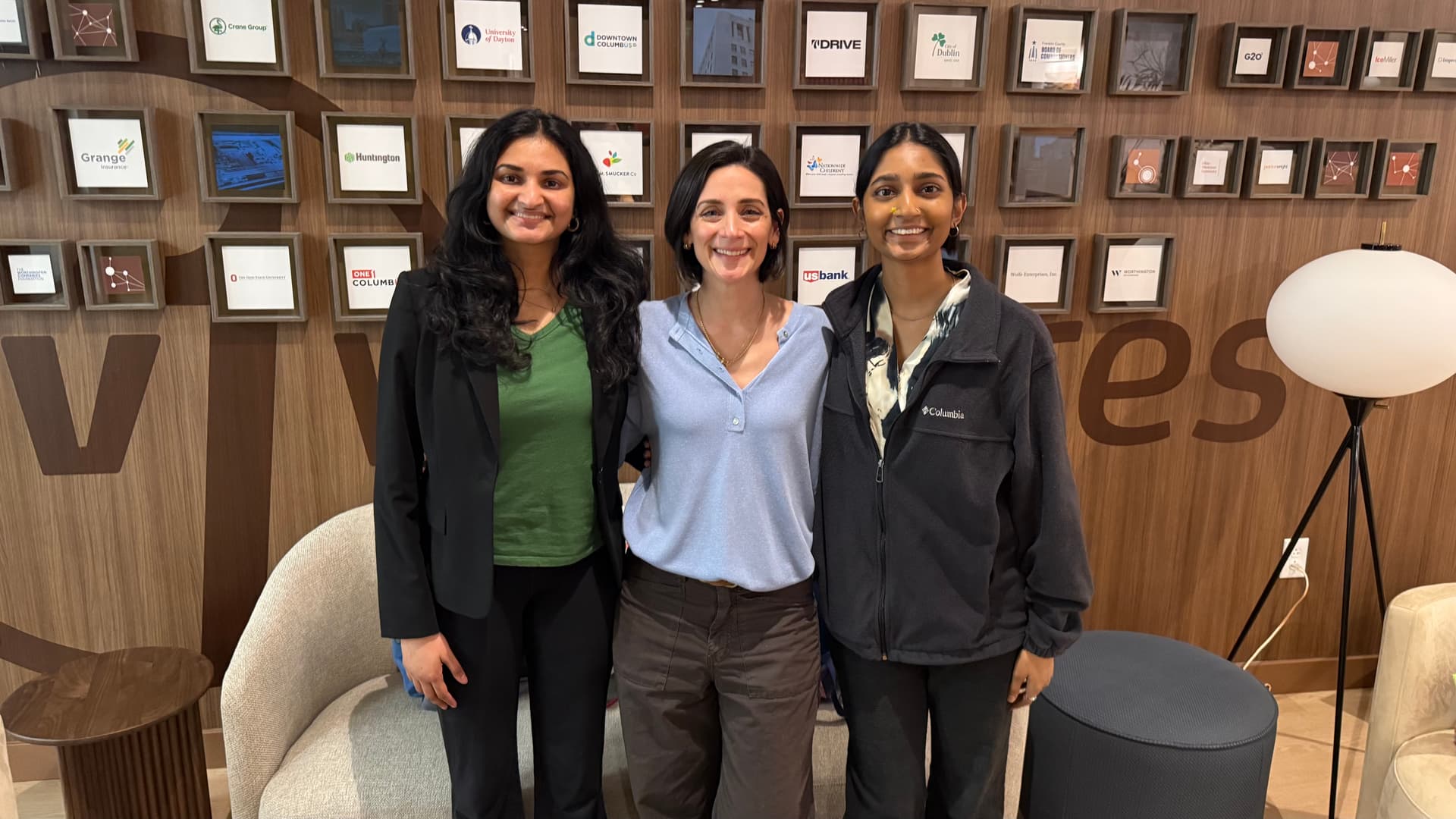 The Insights team at Rev1 Ventures after winning Startup Weekend Women Columbus